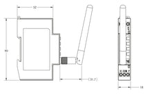 Indlæs billede til gallerivisning Lysdæmper Leddim Smart, Din, 2-pol